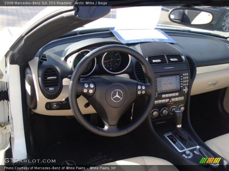 Arctic White / Beige 2008 Mercedes-Benz SLK 350 Roadster
