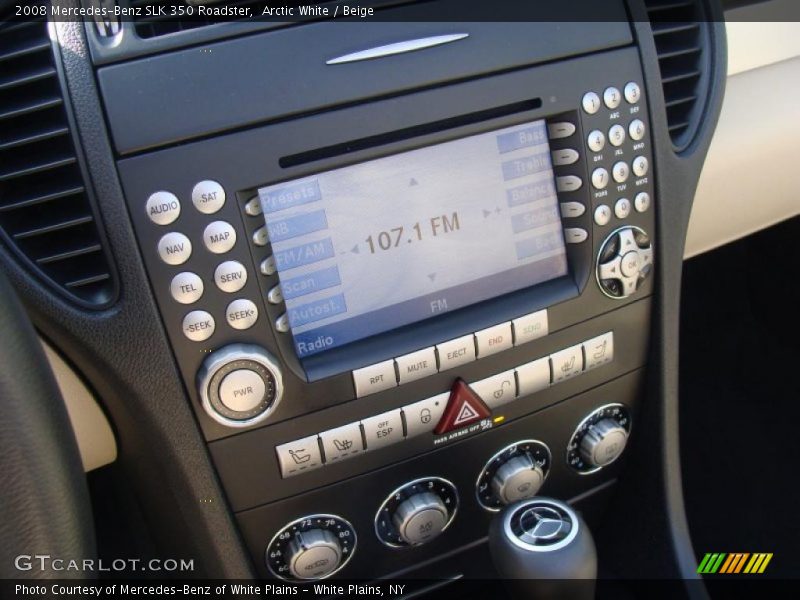 Arctic White / Beige 2008 Mercedes-Benz SLK 350 Roadster