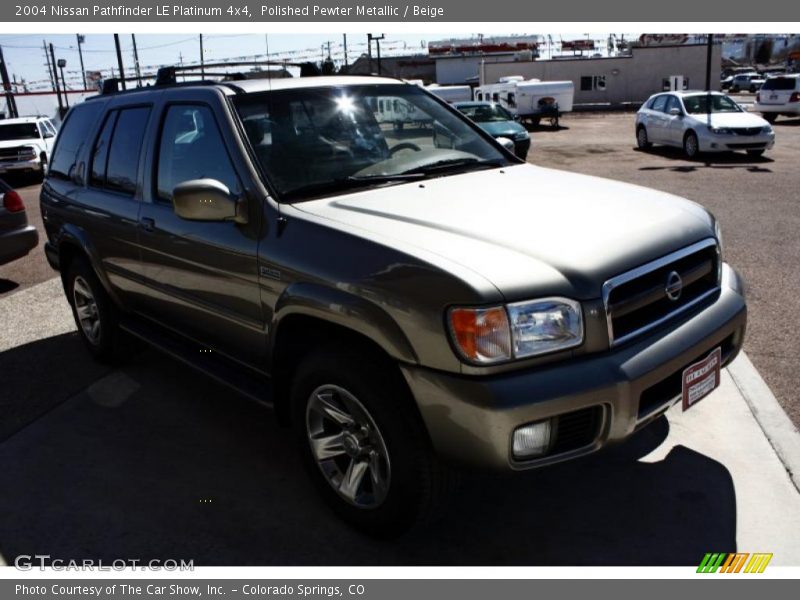Polished Pewter Metallic / Beige 2004 Nissan Pathfinder LE Platinum 4x4