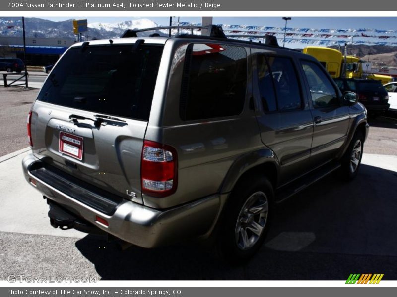 Polished Pewter Metallic / Beige 2004 Nissan Pathfinder LE Platinum 4x4