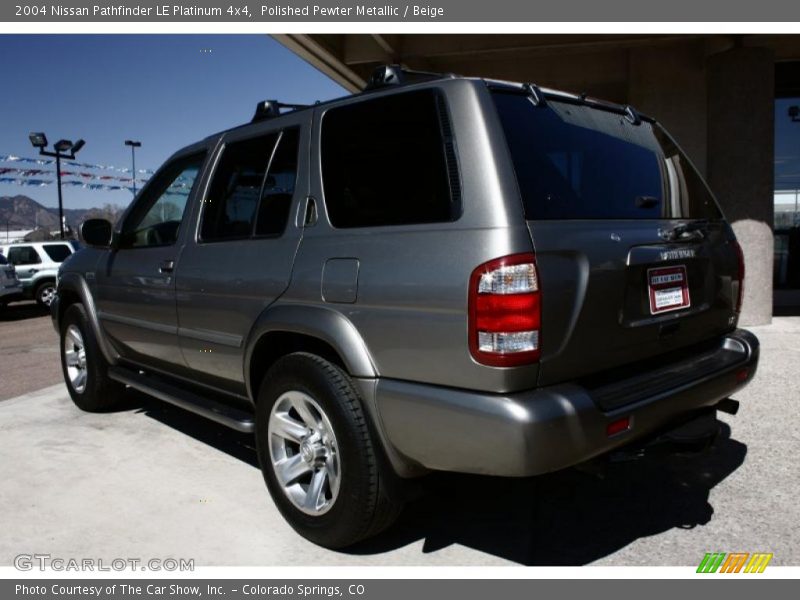 Polished Pewter Metallic / Beige 2004 Nissan Pathfinder LE Platinum 4x4