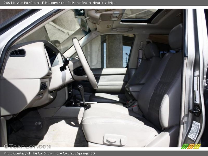 Polished Pewter Metallic / Beige 2004 Nissan Pathfinder LE Platinum 4x4