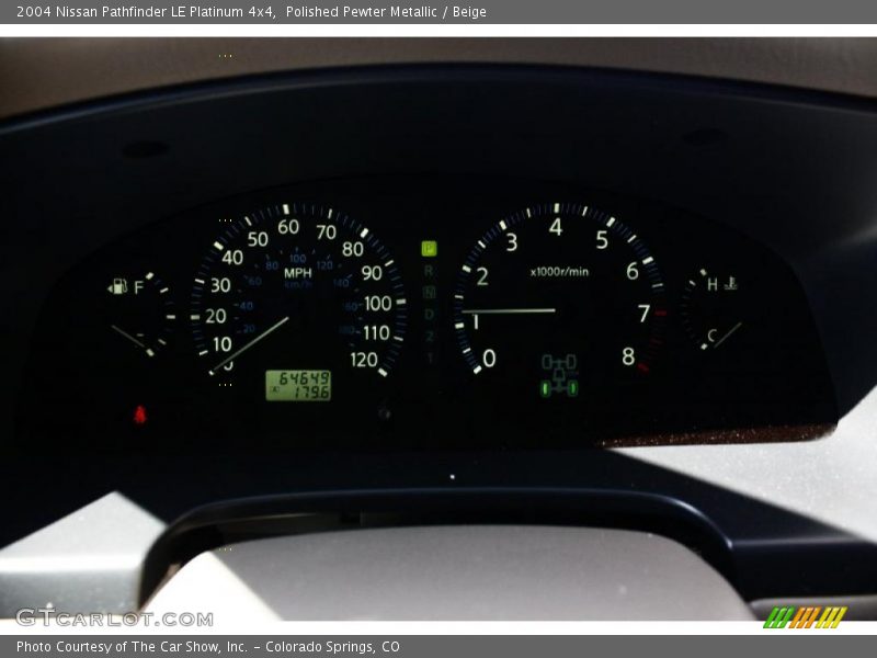 Polished Pewter Metallic / Beige 2004 Nissan Pathfinder LE Platinum 4x4