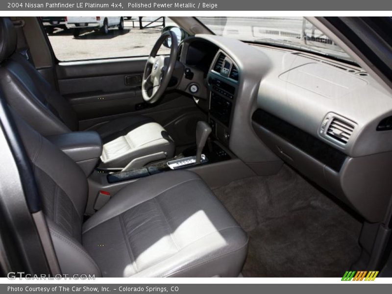 Polished Pewter Metallic / Beige 2004 Nissan Pathfinder LE Platinum 4x4