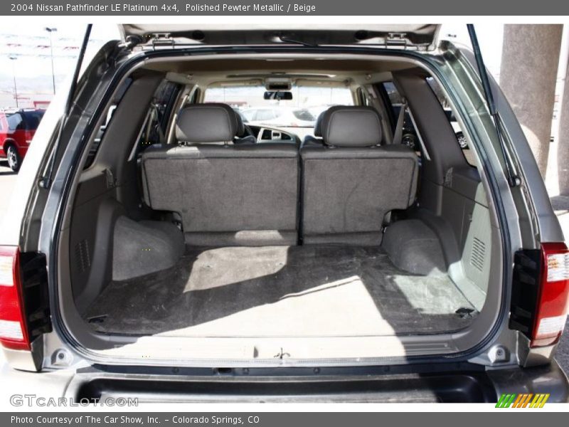 Polished Pewter Metallic / Beige 2004 Nissan Pathfinder LE Platinum 4x4