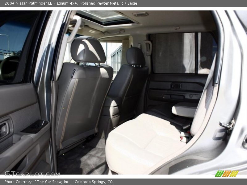 Polished Pewter Metallic / Beige 2004 Nissan Pathfinder LE Platinum 4x4