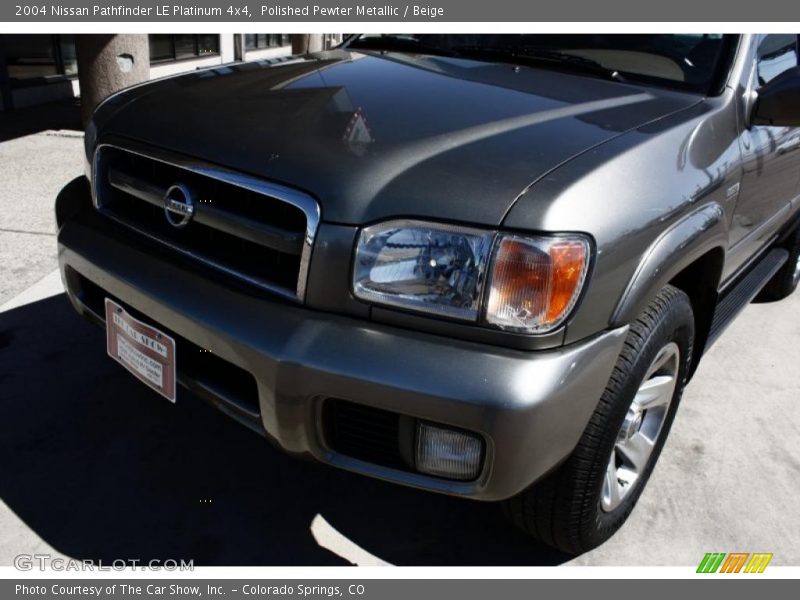 Polished Pewter Metallic / Beige 2004 Nissan Pathfinder LE Platinum 4x4