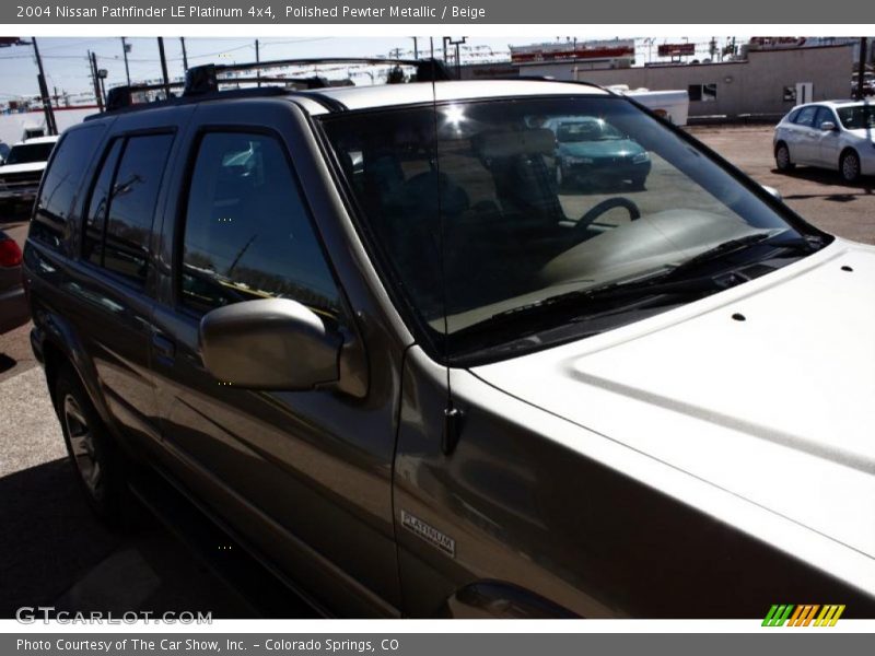 Polished Pewter Metallic / Beige 2004 Nissan Pathfinder LE Platinum 4x4