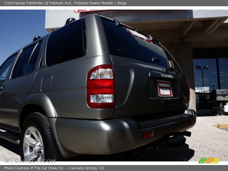 Polished Pewter Metallic / Beige 2004 Nissan Pathfinder LE Platinum 4x4