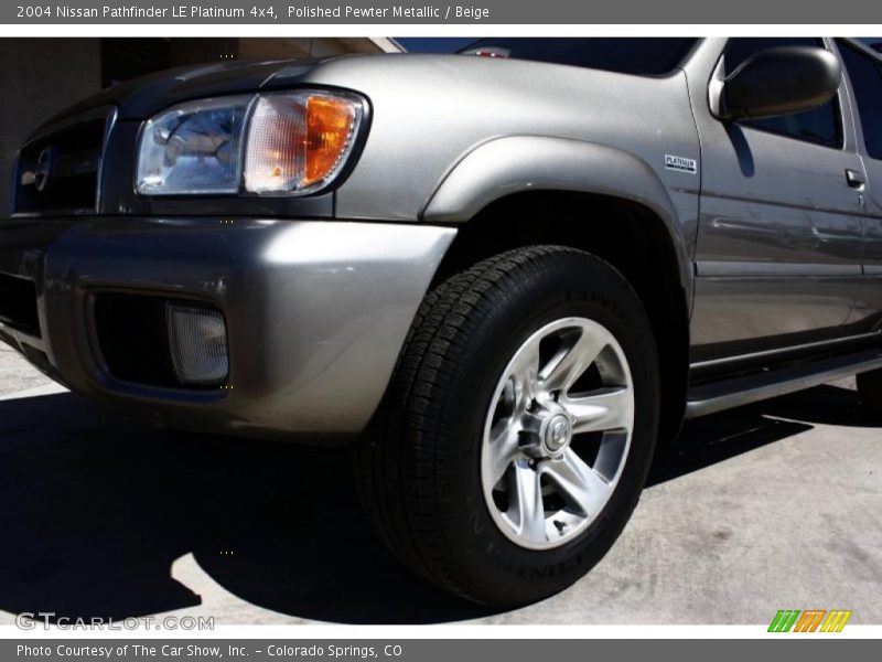 Polished Pewter Metallic / Beige 2004 Nissan Pathfinder LE Platinum 4x4