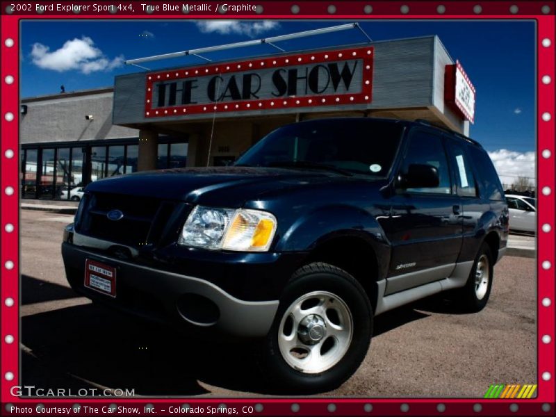 True Blue Metallic / Graphite 2002 Ford Explorer Sport 4x4