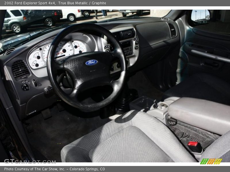 True Blue Metallic / Graphite 2002 Ford Explorer Sport 4x4