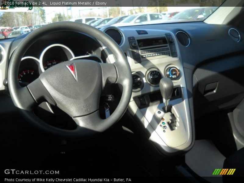 Liquid Platinum Metallic / Ebony 2010 Pontiac Vibe 2.4L