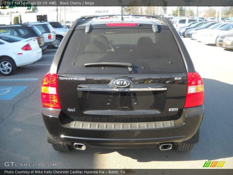 Black Cherry / Beige 2007 Kia Sportage EX V6 4WD