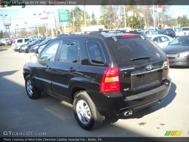 Black Cherry / Beige 2007 Kia Sportage EX V6 4WD