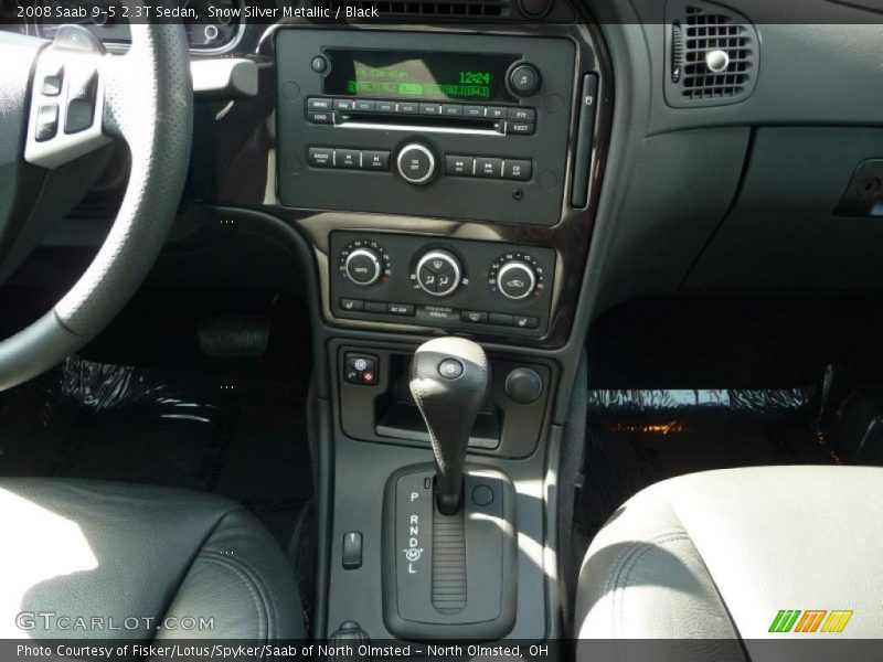 Snow Silver Metallic / Black 2008 Saab 9-5 2.3T Sedan