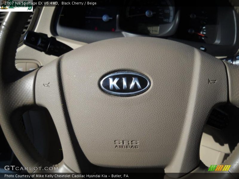 Black Cherry / Beige 2007 Kia Sportage EX V6 4WD
