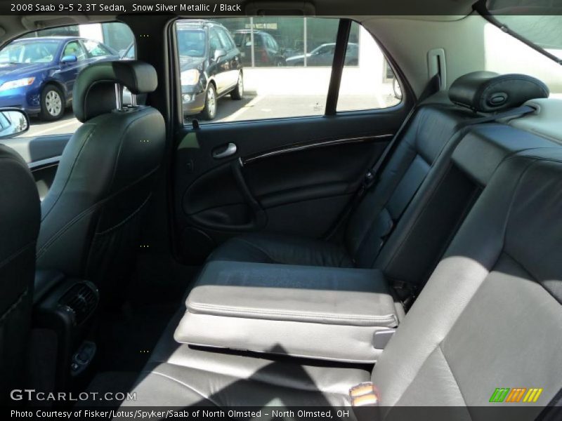 Snow Silver Metallic / Black 2008 Saab 9-5 2.3T Sedan