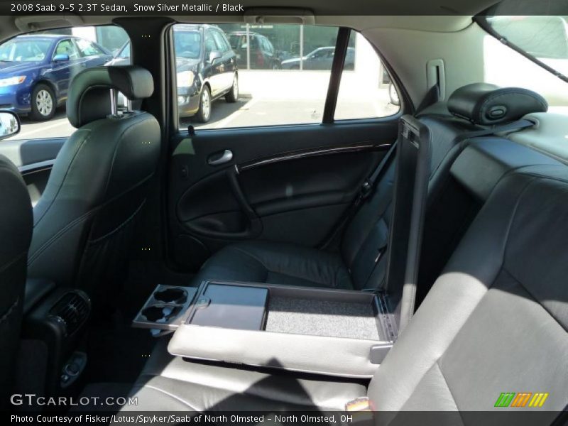 Snow Silver Metallic / Black 2008 Saab 9-5 2.3T Sedan