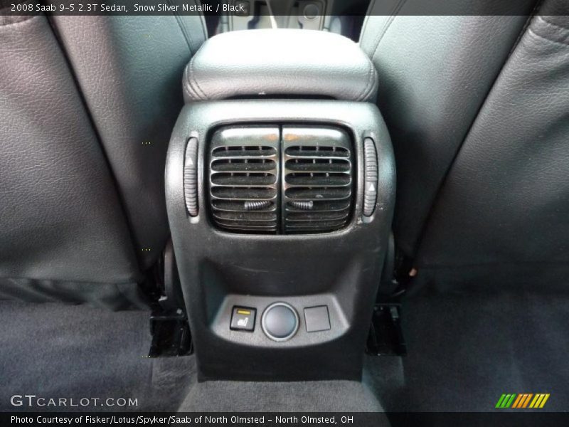 Snow Silver Metallic / Black 2008 Saab 9-5 2.3T Sedan