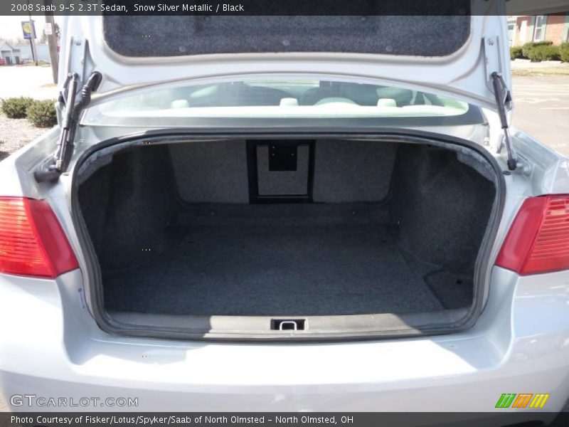 Snow Silver Metallic / Black 2008 Saab 9-5 2.3T Sedan