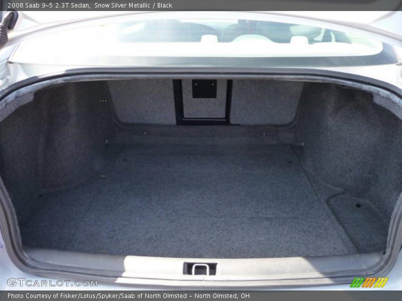 Snow Silver Metallic / Black 2008 Saab 9-5 2.3T Sedan