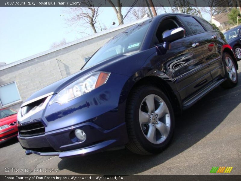 Royal Blue Pearl / Ebony 2007 Acura RDX