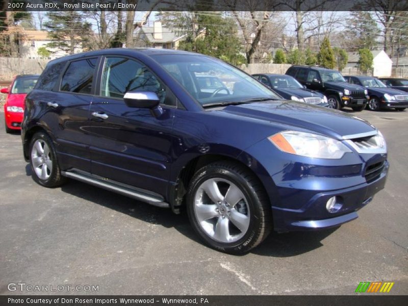 Royal Blue Pearl / Ebony 2007 Acura RDX