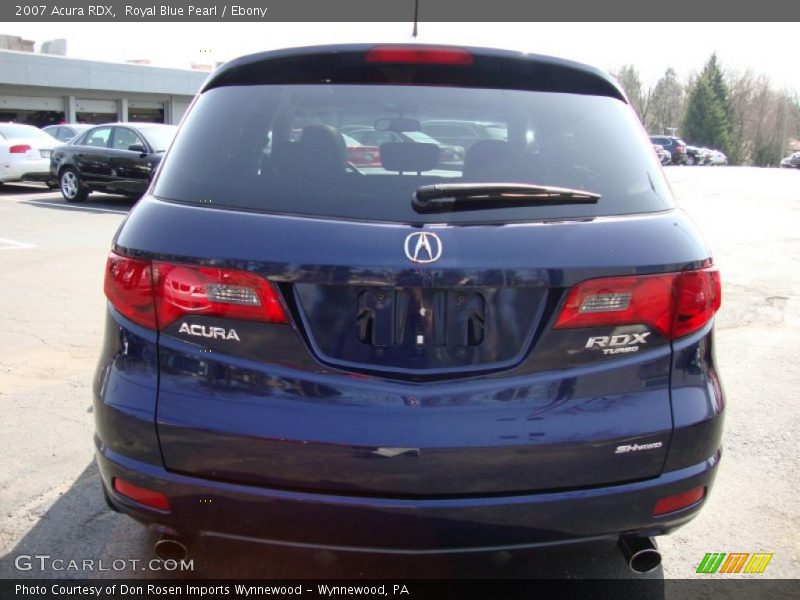 Royal Blue Pearl / Ebony 2007 Acura RDX