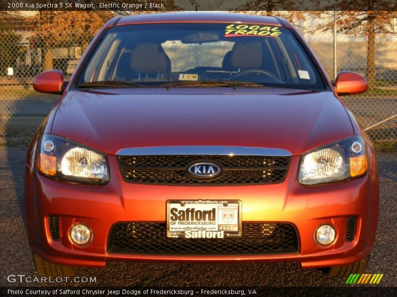 Electric Orange / Black 2008 Kia Spectra 5 SX Wagon
