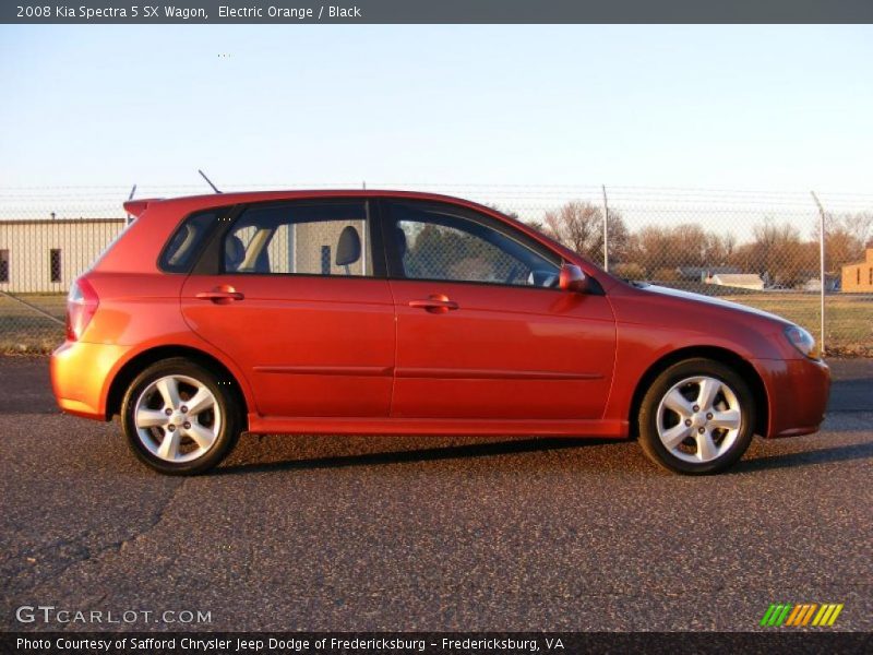 Electric Orange / Black 2008 Kia Spectra 5 SX Wagon