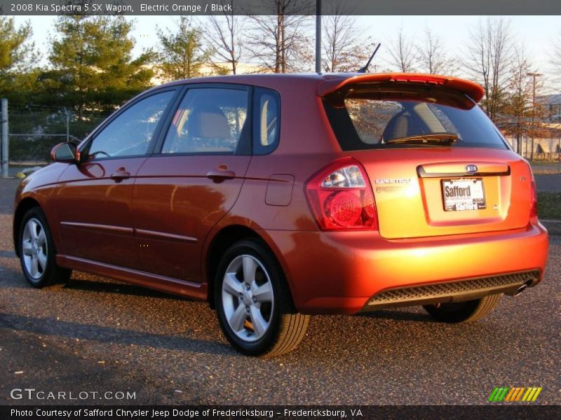 Electric Orange / Black 2008 Kia Spectra 5 SX Wagon