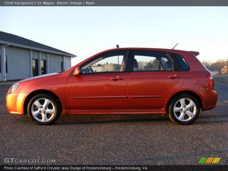 Electric Orange / Black 2008 Kia Spectra 5 SX Wagon