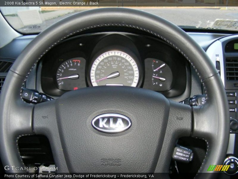 Electric Orange / Black 2008 Kia Spectra 5 SX Wagon