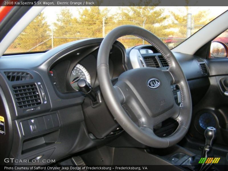 Electric Orange / Black 2008 Kia Spectra 5 SX Wagon