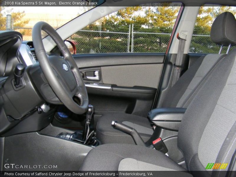 Electric Orange / Black 2008 Kia Spectra 5 SX Wagon