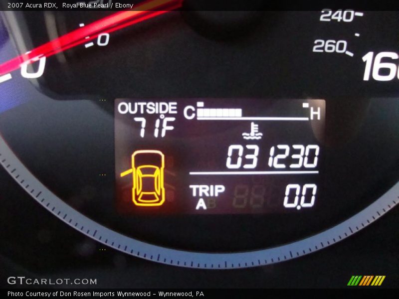 Royal Blue Pearl / Ebony 2007 Acura RDX