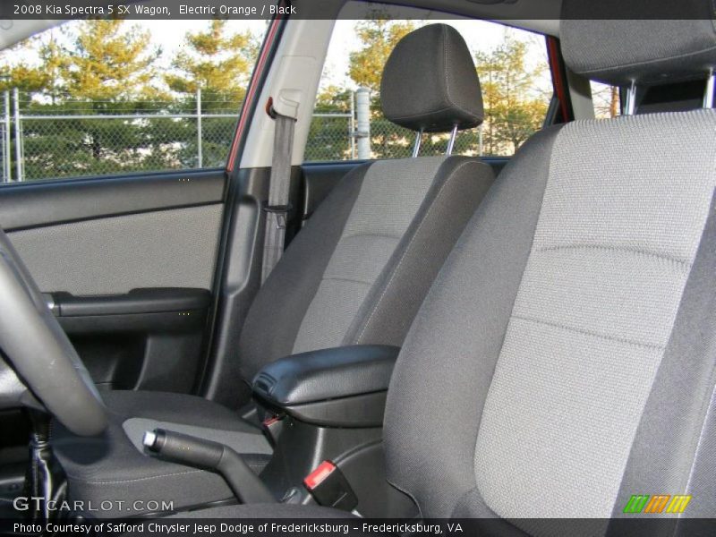 Electric Orange / Black 2008 Kia Spectra 5 SX Wagon