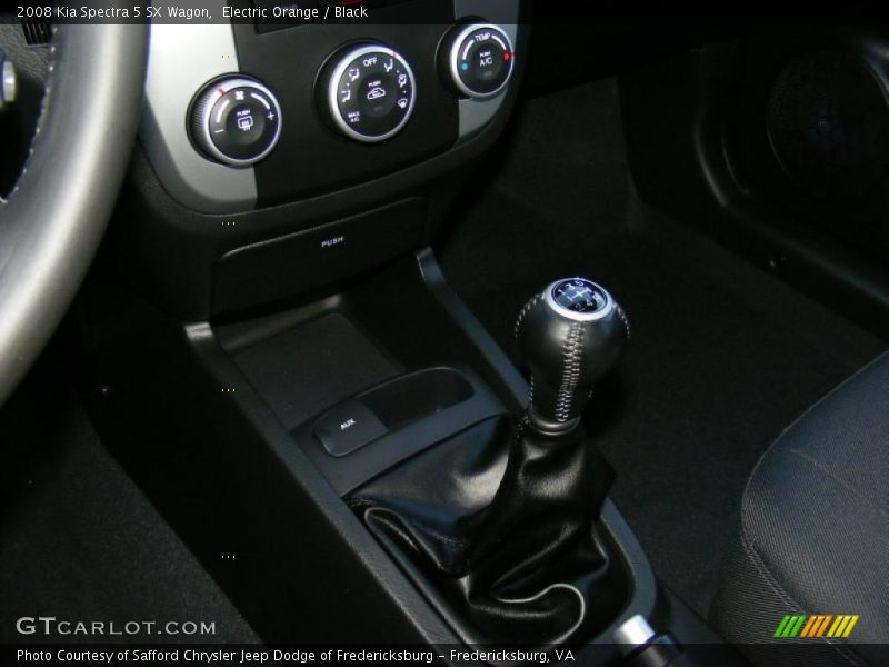 Electric Orange / Black 2008 Kia Spectra 5 SX Wagon