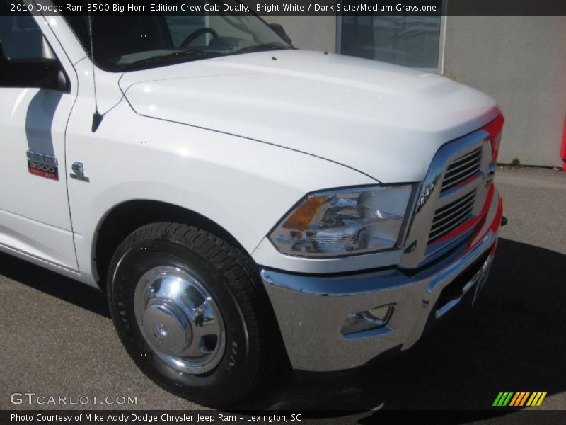 Bright White / Dark Slate/Medium Graystone 2010 Dodge Ram 3500 Big Horn Edition Crew Cab Dually