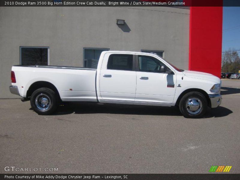 Bright White / Dark Slate/Medium Graystone 2010 Dodge Ram 3500 Big Horn Edition Crew Cab Dually