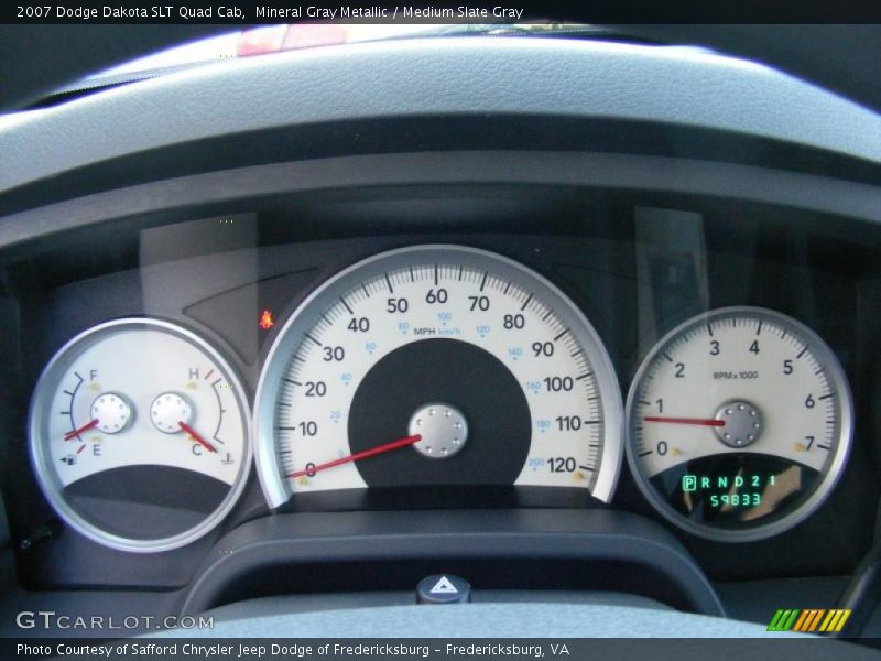 Mineral Gray Metallic / Medium Slate Gray 2007 Dodge Dakota SLT Quad Cab