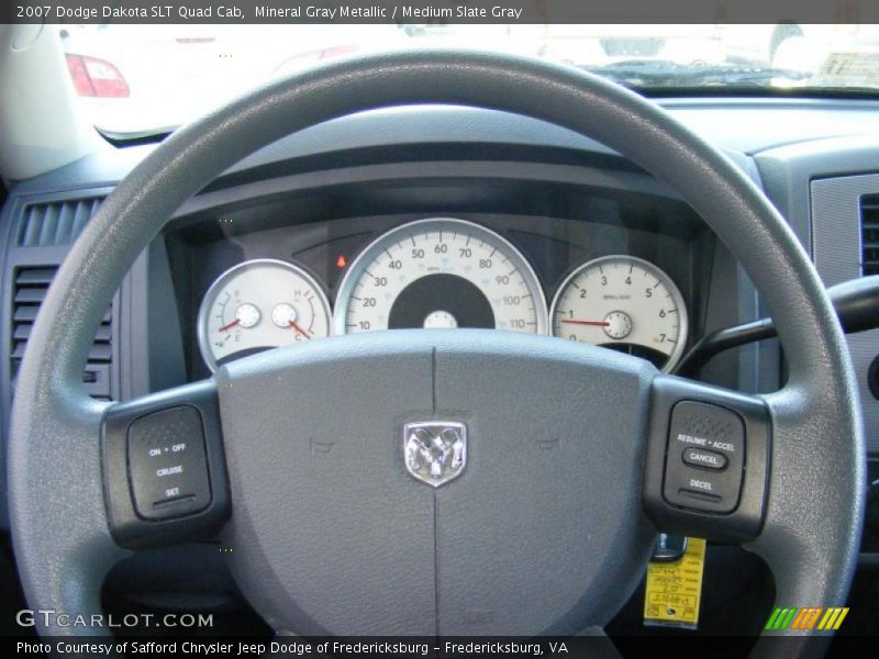 Mineral Gray Metallic / Medium Slate Gray 2007 Dodge Dakota SLT Quad Cab