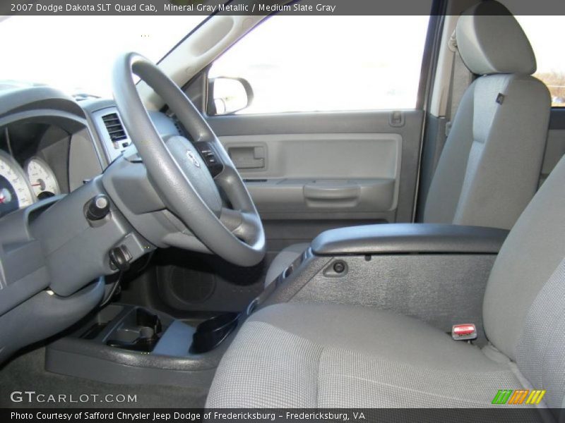 Mineral Gray Metallic / Medium Slate Gray 2007 Dodge Dakota SLT Quad Cab