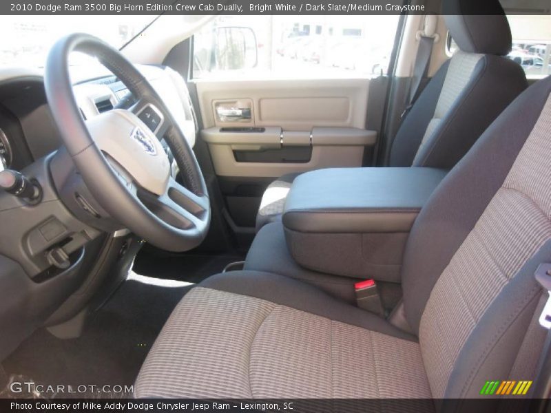 Bright White / Dark Slate/Medium Graystone 2010 Dodge Ram 3500 Big Horn Edition Crew Cab Dually