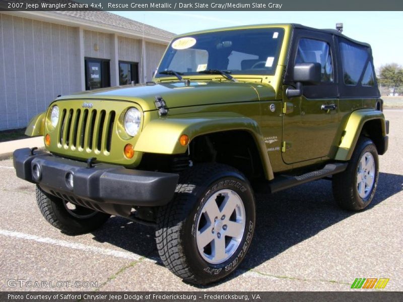 Rescue Green Metallic / Dark Slate Gray/Medium Slate Gray 2007 Jeep Wrangler Sahara 4x4