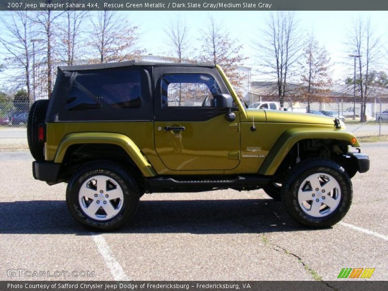 Rescue Green Metallic / Dark Slate Gray/Medium Slate Gray 2007 Jeep Wrangler Sahara 4x4