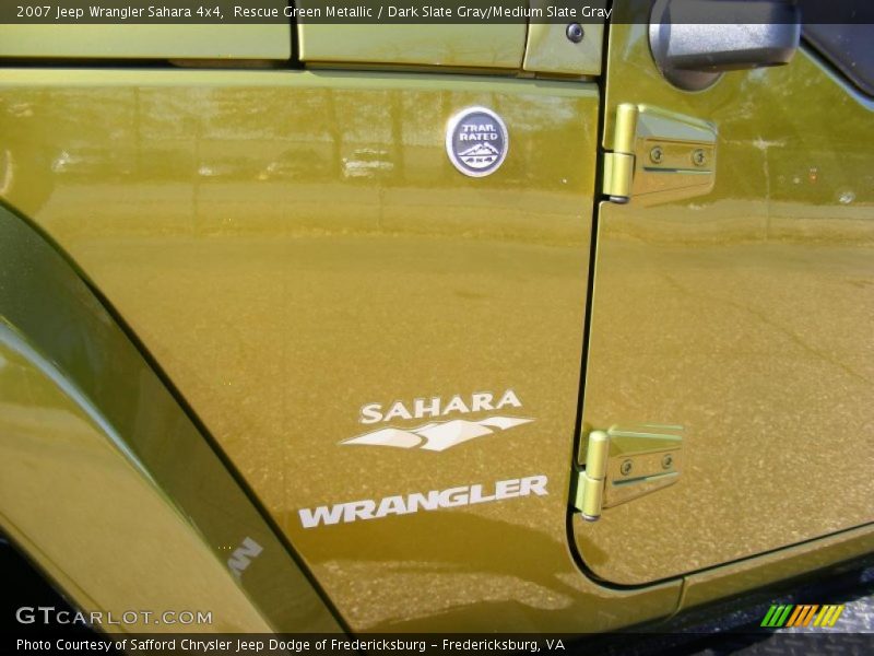 Rescue Green Metallic / Dark Slate Gray/Medium Slate Gray 2007 Jeep Wrangler Sahara 4x4