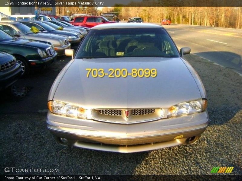 Silver Taupe Metallic / Gray 1996 Pontiac Bonneville SE