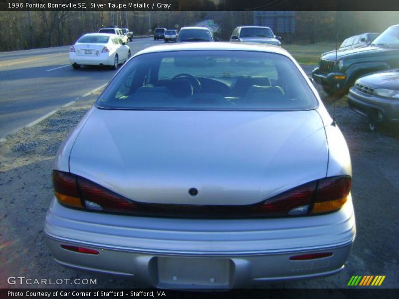 Silver Taupe Metallic / Gray 1996 Pontiac Bonneville SE